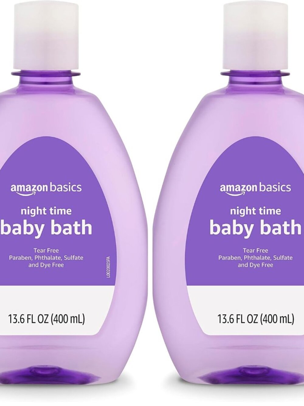 Amazon Basics Tear-Free Night-Time Baby Bath, 13.6 Fl Oz (Pack of 2)